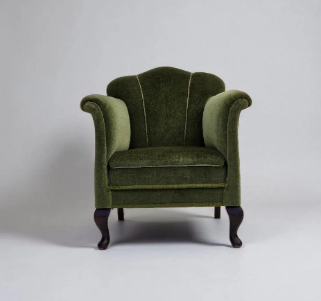 Sillón Verde Danés década de 1950