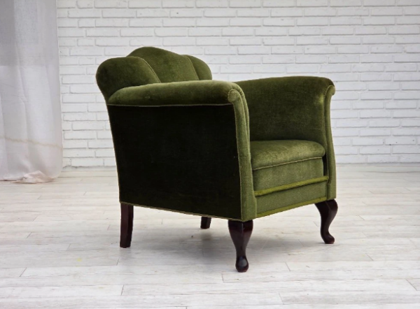 Sillón Verde Danés década de 1950