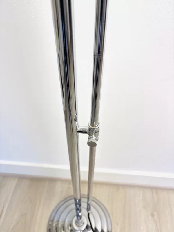 original (2) Lámpara de pie cromada Art Déco/de mediados de siglo, 1960