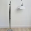 original (4) Lámpara de pie cromada Art Déco/de mediados de siglo, 1960